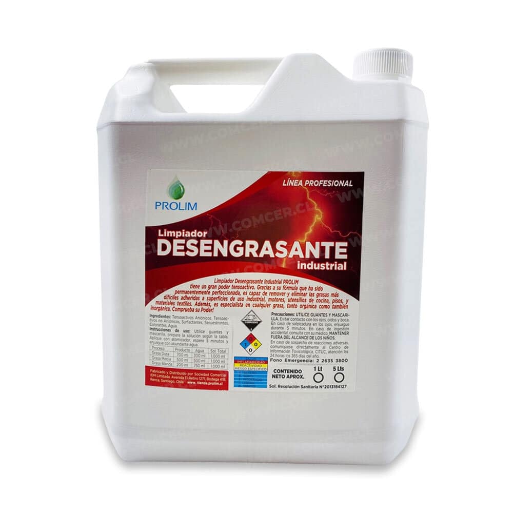 Limpiador desengrasante industrial de cocina - 5 litros