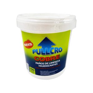 toallas desinfectantes pullcro 100 unidades con particulas de nanocobre