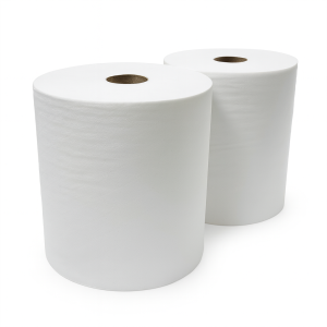 Toalla de papel hoja simple - 2 rollos de 250 metros